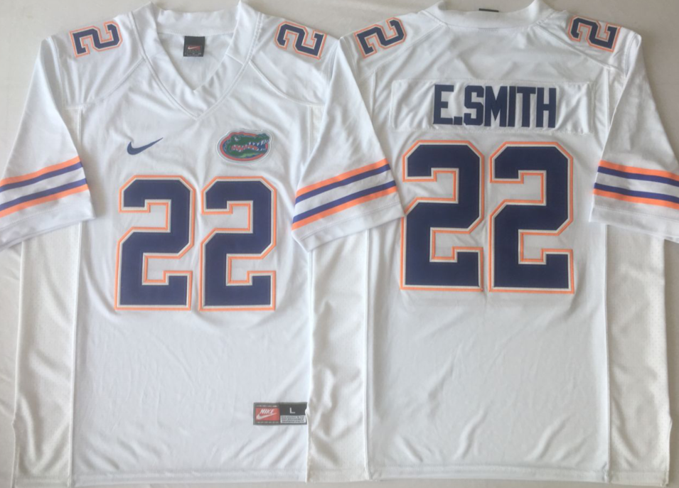 NCAA Men Florida Gators White #22 E.SMITH->ncaa teams->NCAA Jersey